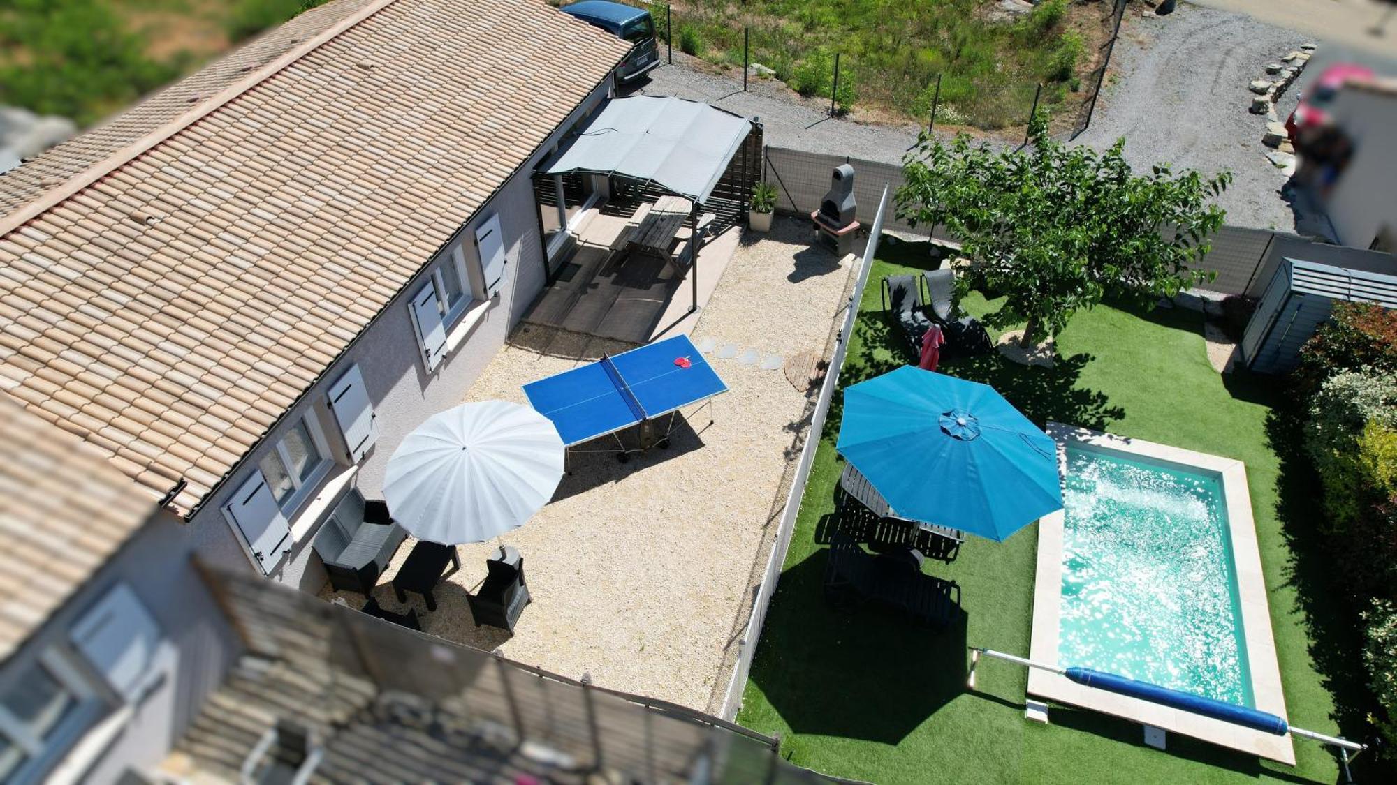En Ardeche, Gite L'Odyssee Climatise Avec Sa Piscine Privee Et Chauffee Joyeuse Exterior foto